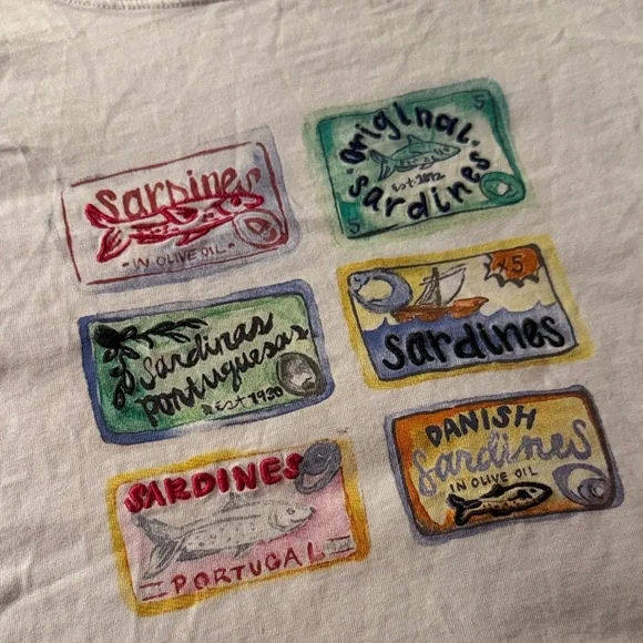 Sardine Cans Graphic T-Shirt - Picture 2 of 6